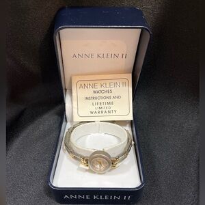 Anne Klein II Women's Wrist Watch 10/4735 Water Resist 1998 Not Working READ